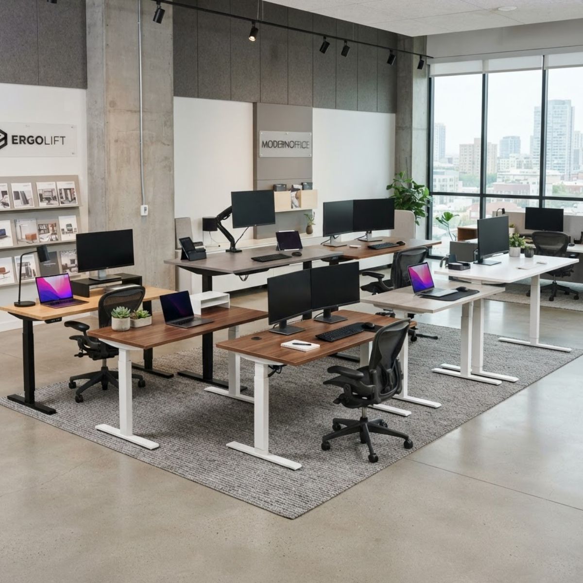 Mesas regulables en altura para equipar oficinas y empresas